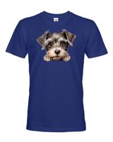 Pánské tričko s potiskem Knírač -  tričko pro milovníky psů
