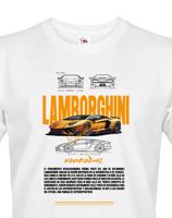 Pánské tričko s potiskem Lamborghini Aventador - ideální dárek pro muže