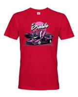 Pánské tričko s potiskem Lamborghini el diablo  - tričko pro milovníky aut