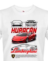 Pánské tričko s potiskem Lamborghini Huracan 2 - tričko pro milovníky aut