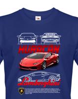 Pánské tričko s potiskem Lamborghini Huracan 2 - tričko pro milovníky aut