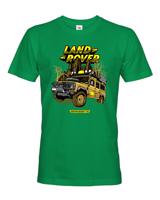 Pánské tričko s potiskem Land Rover Camel  - tričko pro milovníky aut