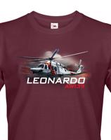 Pánské tričko s potiskem  Leonardo AW139 - ideální dárek pro milovníky helikoptér