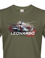 Pánské tričko s potiskem  Leonardo AW139 - ideální dárek pro milovníky helikoptér