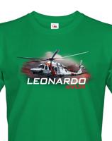 Pánské tričko s potiskem  Leonardo AW139 - ideální dárek pro milovníky helikoptér