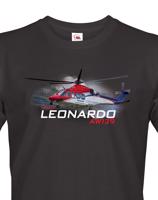 Pánské tričko s potiskem  Leonardo AW139 Rescue - ideální dárek pro milovníky helikoptér