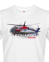 Pánské tričko s potiskem  Leonardo AW139 Rescue - ideální dárek pro milovníky helikoptér