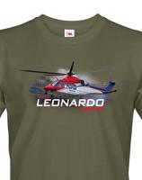 Pánské tričko s potiskem  Leonardo AW139 Rescue - ideální dárek pro milovníky helikoptér