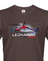 Pánské tričko s potiskem  Leonardo AW139 Rescue - ideální dárek pro milovníky helikoptér