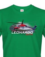 Pánské tričko s potiskem  Leonardo AW139 Rescue - ideální dárek pro milovníky helikoptér
