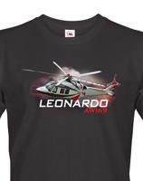 Pánské tričko s potiskem  Leonardo AW169 - ideální dárek pro milovníky helikoptér