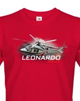 Pánské tričko s potiskem  Leonardo AW169 - ideální dárek pro milovníky helikoptér