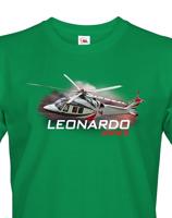 Pánské tričko s potiskem  Leonardo AW169 - ideální dárek pro milovníky helikoptér