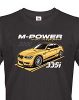 Pánské tričko s potiskem M-Power 335i -  tričko pro milovníky aut