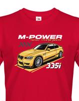 Pánské tričko s potiskem M-Power 335i -  tričko pro milovníky aut