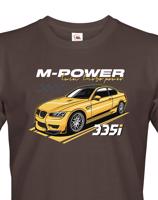 Pánské tričko s potiskem M-Power 335i -  tričko pro milovníky aut