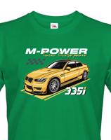 Pánské tričko s potiskem M-Power 335i -  tričko pro milovníky aut