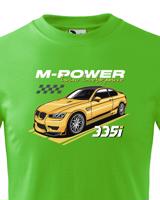 Pánské tričko s potiskem M-Power 335i -  tričko pro milovníky aut