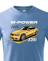 Pánské tričko s potiskem M-Power 335i -  tričko pro milovníky aut