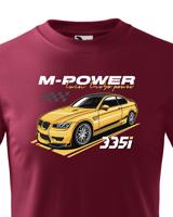 Pánské tričko s potiskem M-Power 335i -  tričko pro milovníky aut