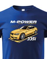 Pánské tričko s potiskem M-Power 335i -  tričko pro milovníky aut