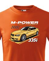 Pánské tričko s potiskem M-Power 335i -  tričko pro milovníky aut