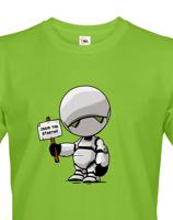 Pánské tričko s potiskem Marvin Robot