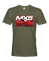 Pánské tričko s potiskem  Mazda MX5 - tričko pro milovníky aut
