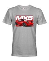 Pánské tričko s potiskem  Mazda MX5 - tričko pro milovníky aut