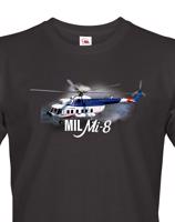 Pánské tričko s potiskem Mil Mi-8 - ideální dárek pro milovníky helikoptér