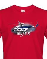 Pánské tričko s potiskem Mil Mi-8 - ideální dárek pro milovníky helikoptér