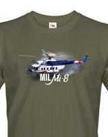 Pánské tričko s potiskem Mil Mi-8 - ideální dárek pro milovníky helikoptér