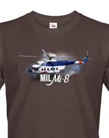 Pánské tričko s potiskem Mil Mi-8 - ideální dárek pro milovníky helikoptér