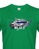 Pánské tričko s potiskem Mil Mi-8 - ideální dárek pro milovníky helikoptér