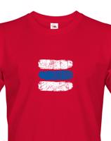 Pánské tričko s potiskem modré turistické značky - ideální turistické tričko