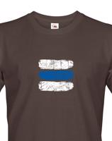 Pánské tričko s potiskem modré turistické značky - ideální turistické tričko