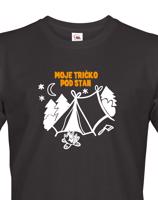 Pánské tričko  s potiskem "Moje tričko pod stan"