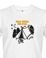 Pánské tričko  s potiskem "Moje tričko pod stan"