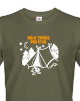 Pánské tričko  s potiskem "Moje tričko pod stan"