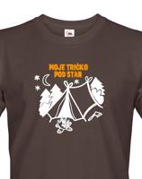 Pánské tričko  s potiskem "Moje tričko pod stan"