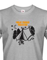 Pánské tričko  s potiskem "Moje tričko pod stan"