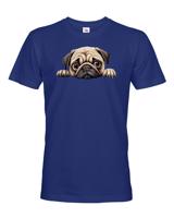 Pánské tričko s potiskem Mops -  tričko pro milovníky psů