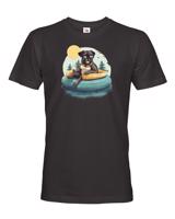 Pánské tričko s potiskem mopsíku - vtipné tričko