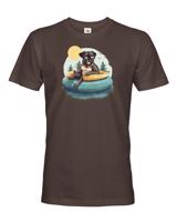 Pánské tričko s potiskem mopsíku - vtipné tričko