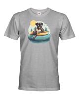 Pánské tričko s potiskem mopsíku - vtipné tričko