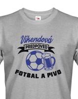Pánské tričko s potiskem na fotbal Víkendová předpověď