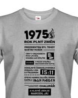 Pánské tričko s potiskem Newspaper, k 50. narozeninám