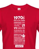 Pánské tričko s potiskem Newspaper, k 55. narozeninám