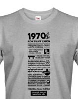 Pánské tričko s potiskem Newspaper, k 55. narozeninám