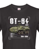 Pánské tričko s potiskem  OT-64 Skot - ideální dárek pro milovníky vojenské techniky